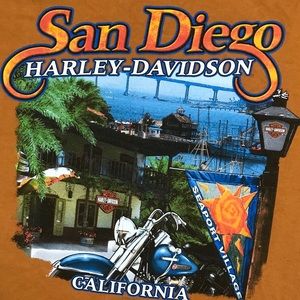 Vintage HARLEY DAVIDSON San Diego CA Shirt Sz 2XL